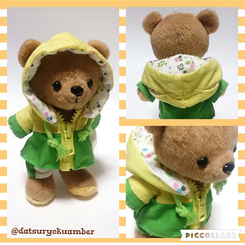 こはく 脱力系 Twitterren やっと完成 フェスタに間に合ったよ 自分も例のパーカー着て行きます 型紙は Cotoro Net 様より くまめいと用に調整して使わせて頂きました W くまめいと 四天宝寺 テニプリ手芸部