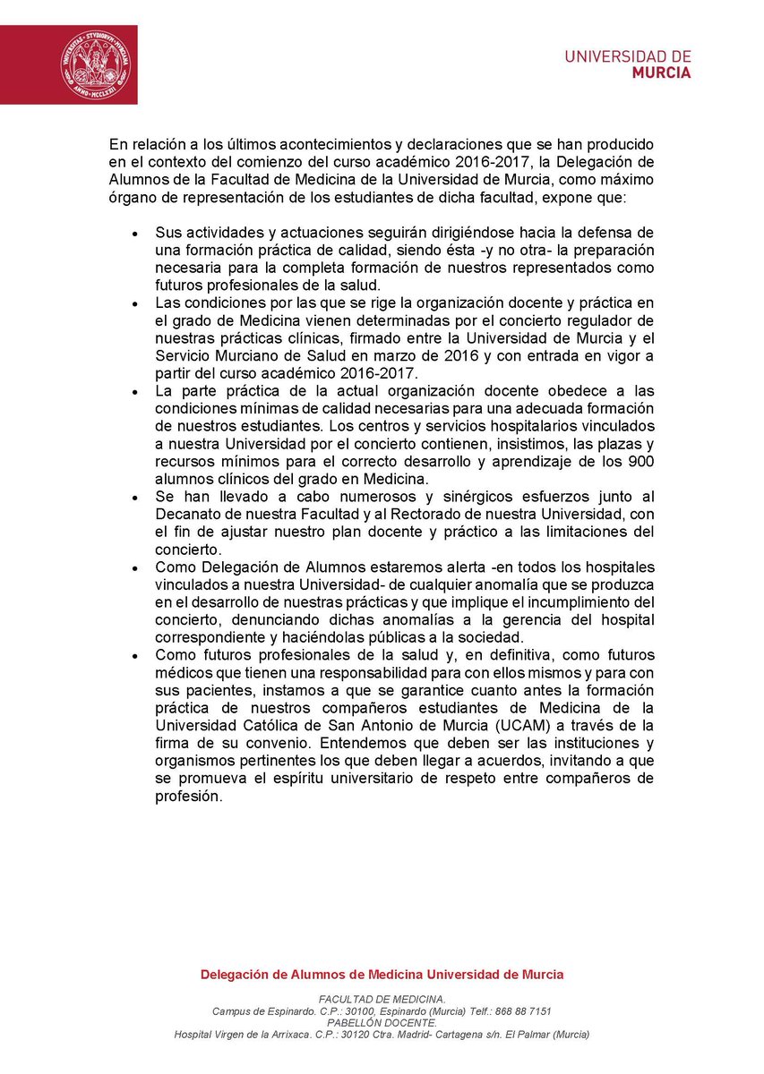 demedi_um's tweet photo. COMUNICADO OFICIAL de la @damedium en relación a las prácticas clínicas. https://t.co/vjsV1Bhwol