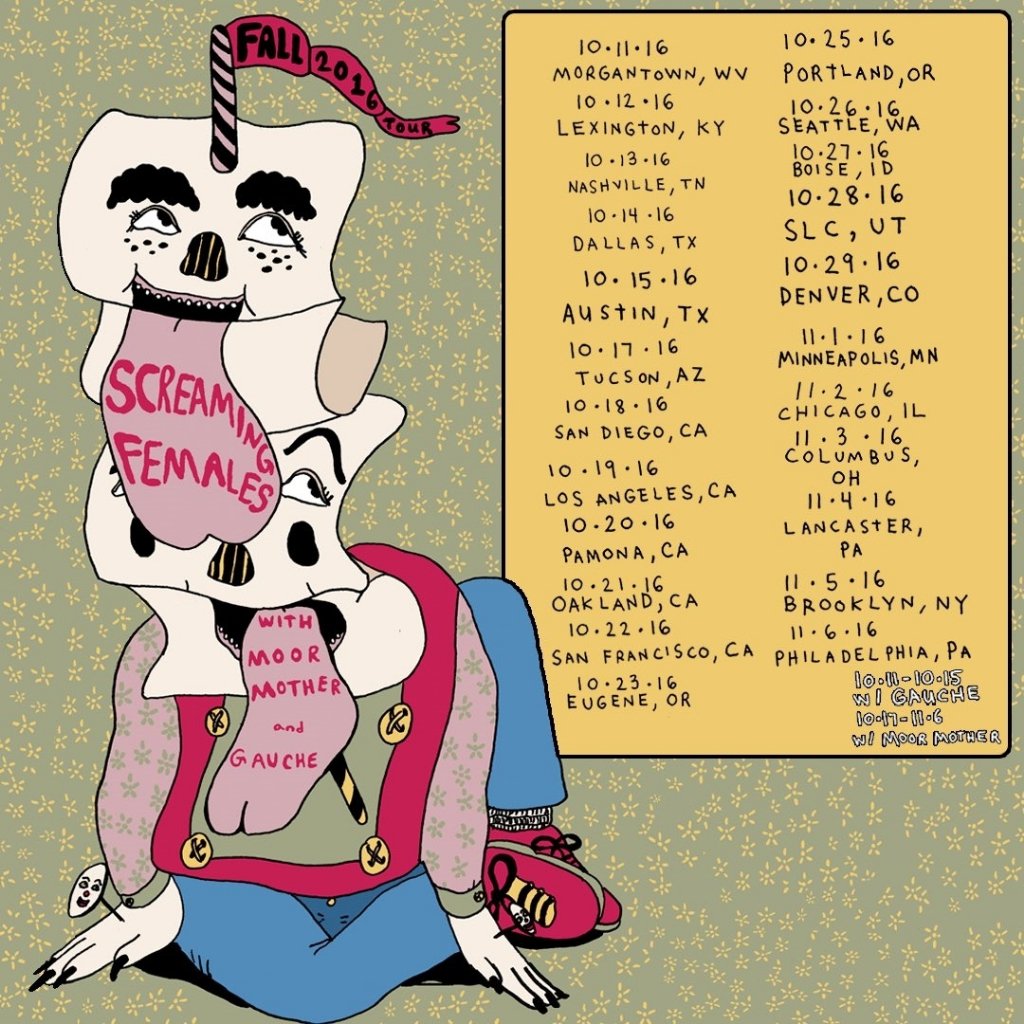 123pleasant's tweet photo. Screaming Females next Tue 10/11 w/ Gauche &amp; False Pterodactyl https://t.co/pZeQ4jmbvC @Screamales @falsepterodacty https://t.co/rvM7fnHrP8