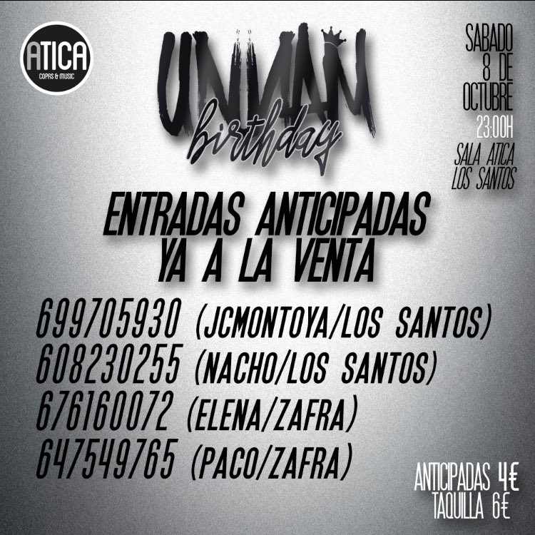 AnualMusicParty's tweet photo. SOLO 3 DÍAS!! ULTIMAS ENTRADAS ANTICIPADAS!! https://t.co/GD9jxICjcW