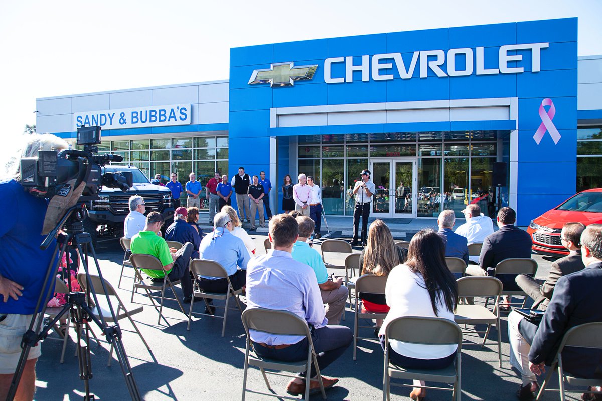 MiltonChevrolet's tweet photo. The Sansing Dealership Group is happy to expand to #MiltonFL with @bubbawatson to open #SandyandBubbas Milton Chevrolet. https://t.co/VzsgtWDGqg