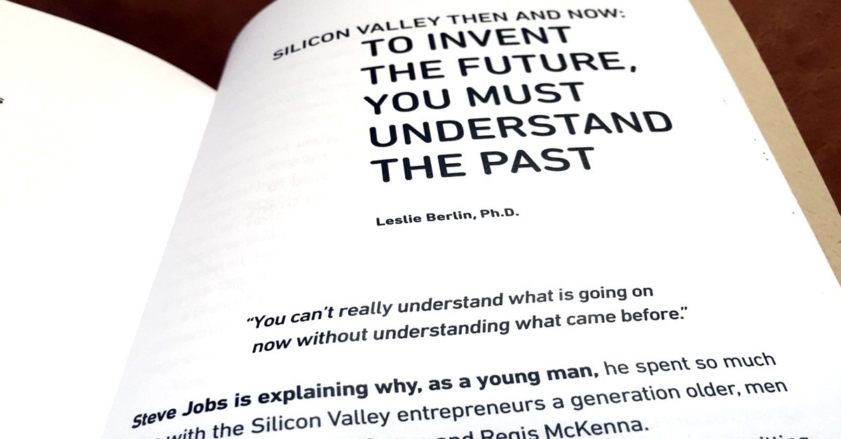GSEbooks's tweet photo. Thanks to @LeslieBerlinSV for her insightful chapter on Silicon Valley in "Bohemian Bridges," available at Amazon. https://t.co/CYXiYLsmMy https://t.co/OHl2j58Xtx