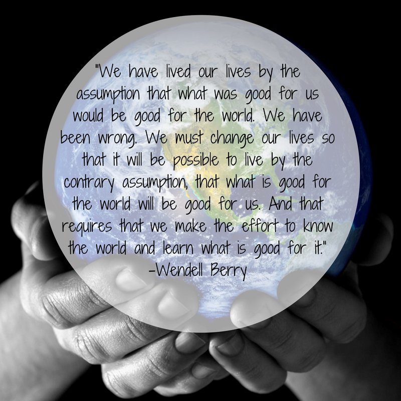 We need to ask ourselves what is best for the world! #recycle #green #keb #WednesdayWisdom