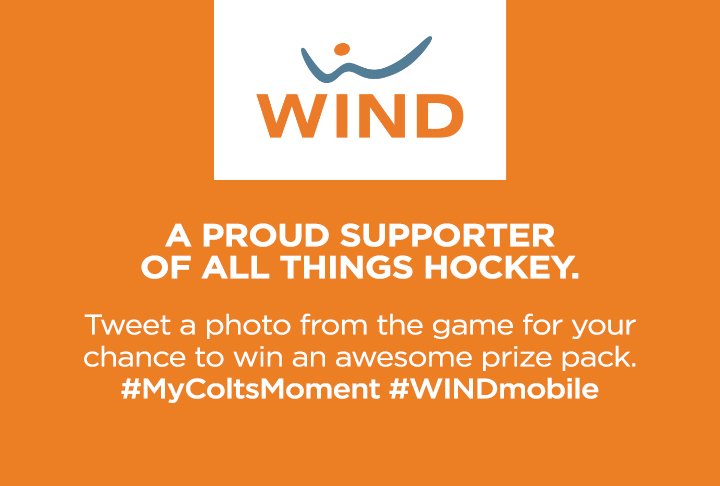 OHLBarrieColts's tweet photo. Congrats to @ryanryannn He won our #WINDmobile #MyColtsMoment contest. Don't forget to get in on the action at our next home game this Thurs https://t.co/BUrGSW4OPP