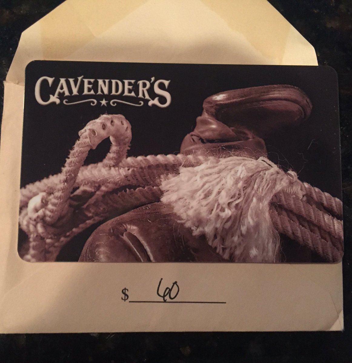 I want to do something really nice for a fan. 

I want to give away a $60 gift card to Cavender's 

ReTweet for a chance to win!