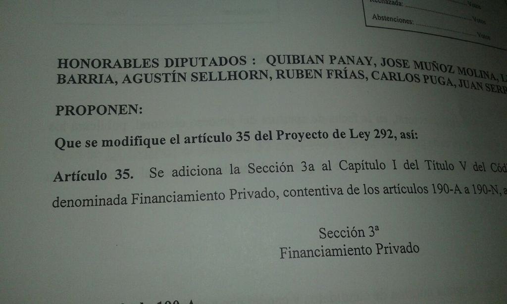 ForoProReformas's tweet photo. RECHAZAMOS el aumento a financiamiento privado.
¡Basta de hacerse millonario con política!
#SacaLaManoDeLaPolitica https://t.co/GCQx9so1Vp