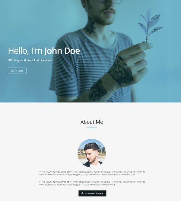 web_menu's tweet photo. Verum – A free one page HTML resume template https://t.co/iGTdIUATQX https://t.co/ZIOLG4wuKO