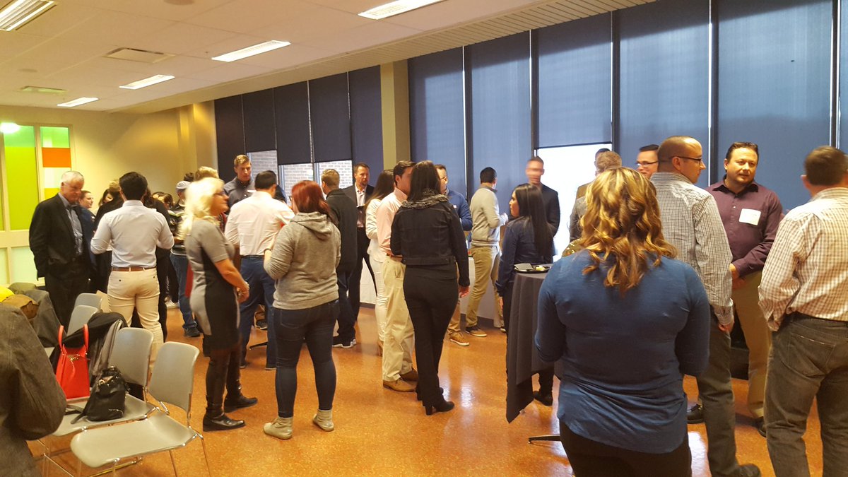 rockymtnkaren's tweet image. Great networking event for @SAIT_Business supply chain students sponsored by @Van_Horne