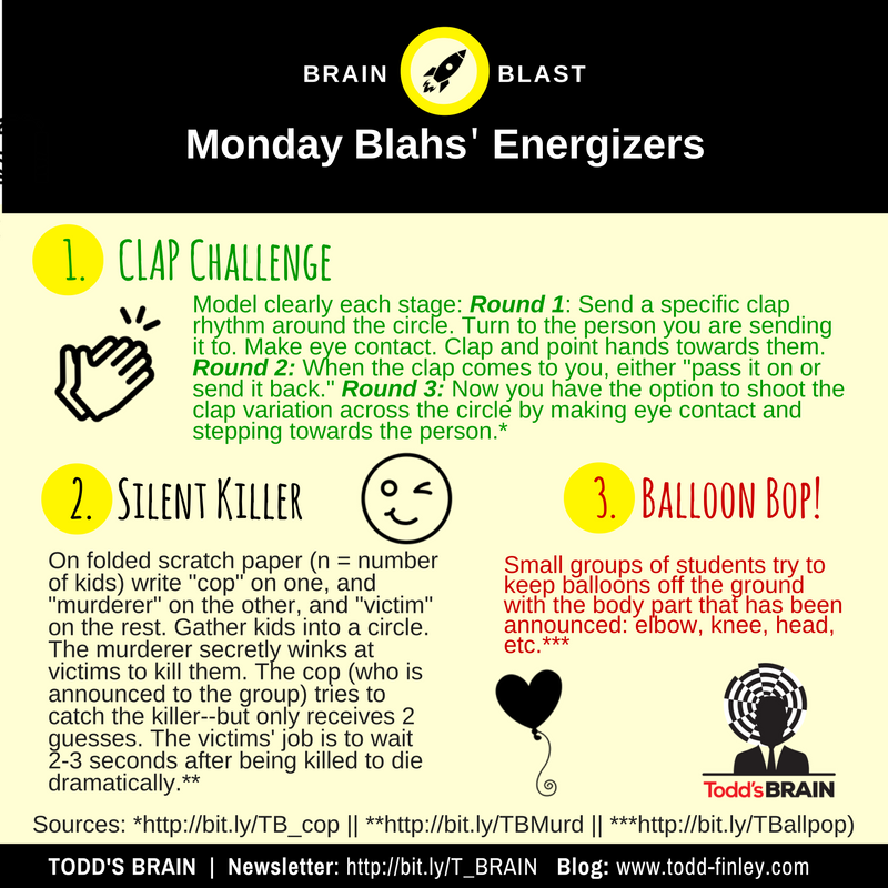 finleyt's tweet photo. Lethargy setting in. Throw in an #Energizer! Todd's Brain | Brain Blast | https://t.co/kxAOLaWuqL #engchat #pblchat #ncte https://t.co/LzmIPZmuaw