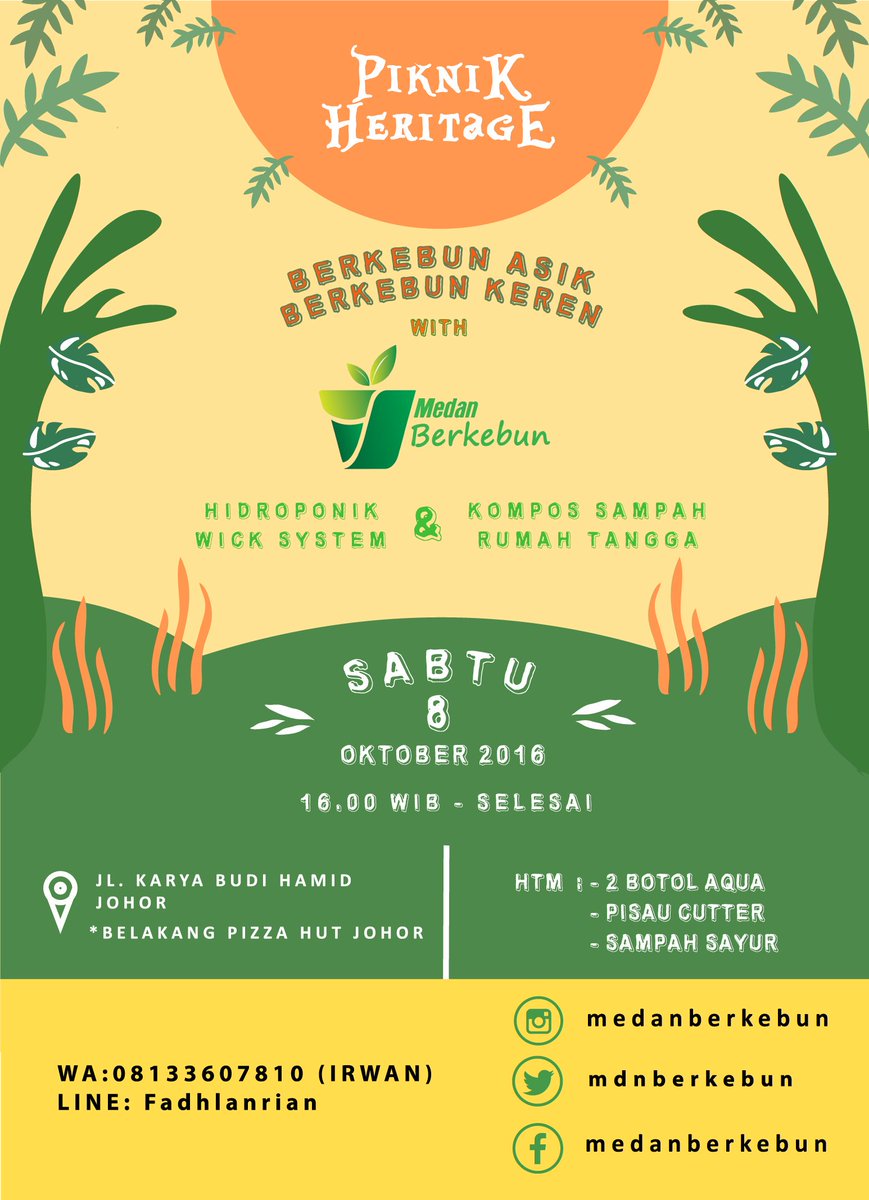 Ngebun itu kampungan? Yok mari kita ngebun keren &amp; asik di #piknikheritage
Sabtu, 8-10-2016 pukul 16.00
Kepoin langsung~
Heta markobun lae ~