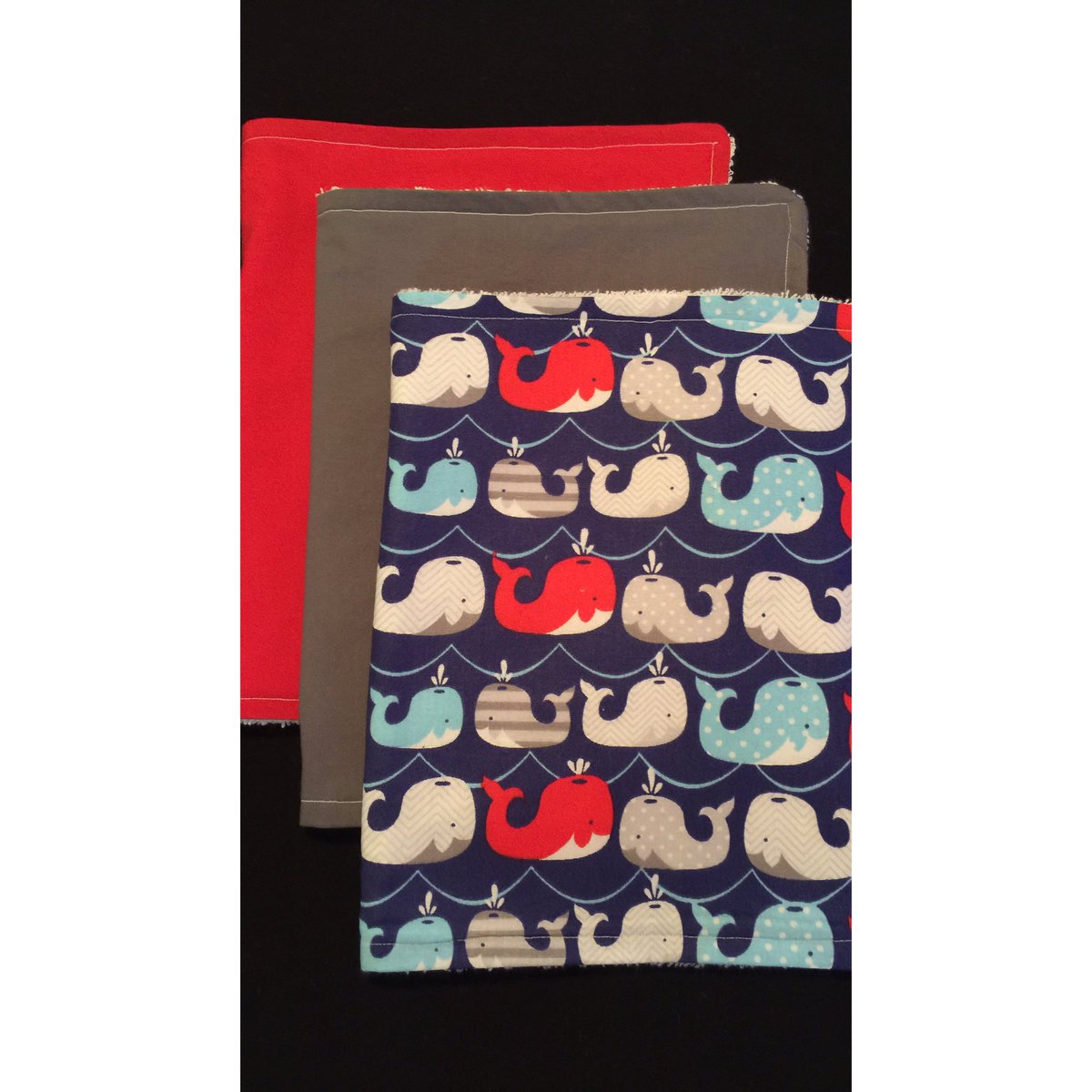 UnexpectedCo's tweet photo. Ready to ship! 
Burp rag set ; 3 for $15 + shipping
#UnexpectedMiraclesCo https://t.co/3kGPqZ9llW