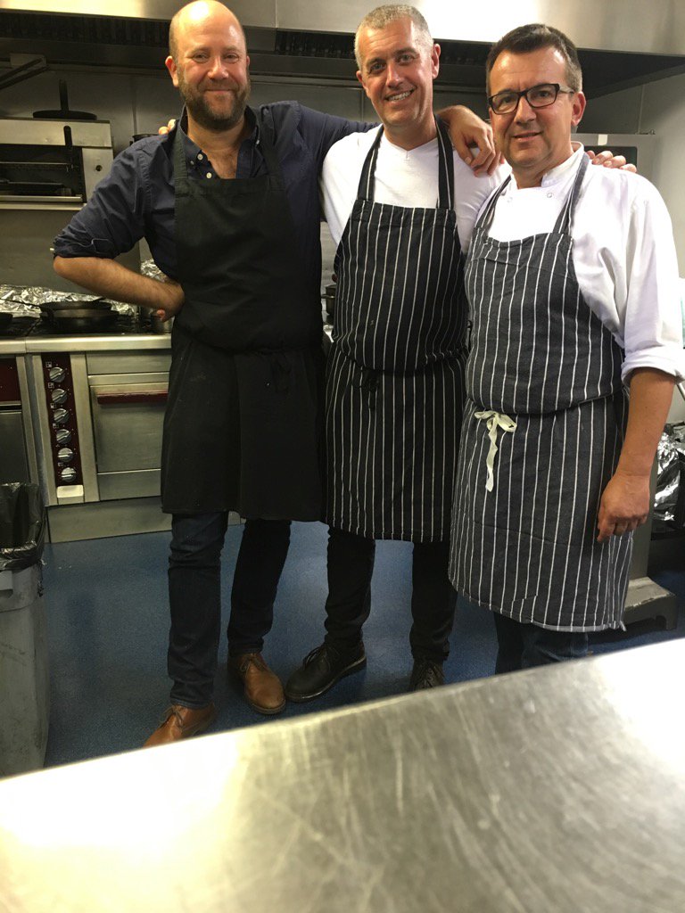 thefrenchtable's tweet photo. Hosting #secretkitchen @thebingham with @ericguignard @PaulMerrettChef @JoeAllenWC2 @AIRhospitality1 https://t.co/YTIi8fGQvU