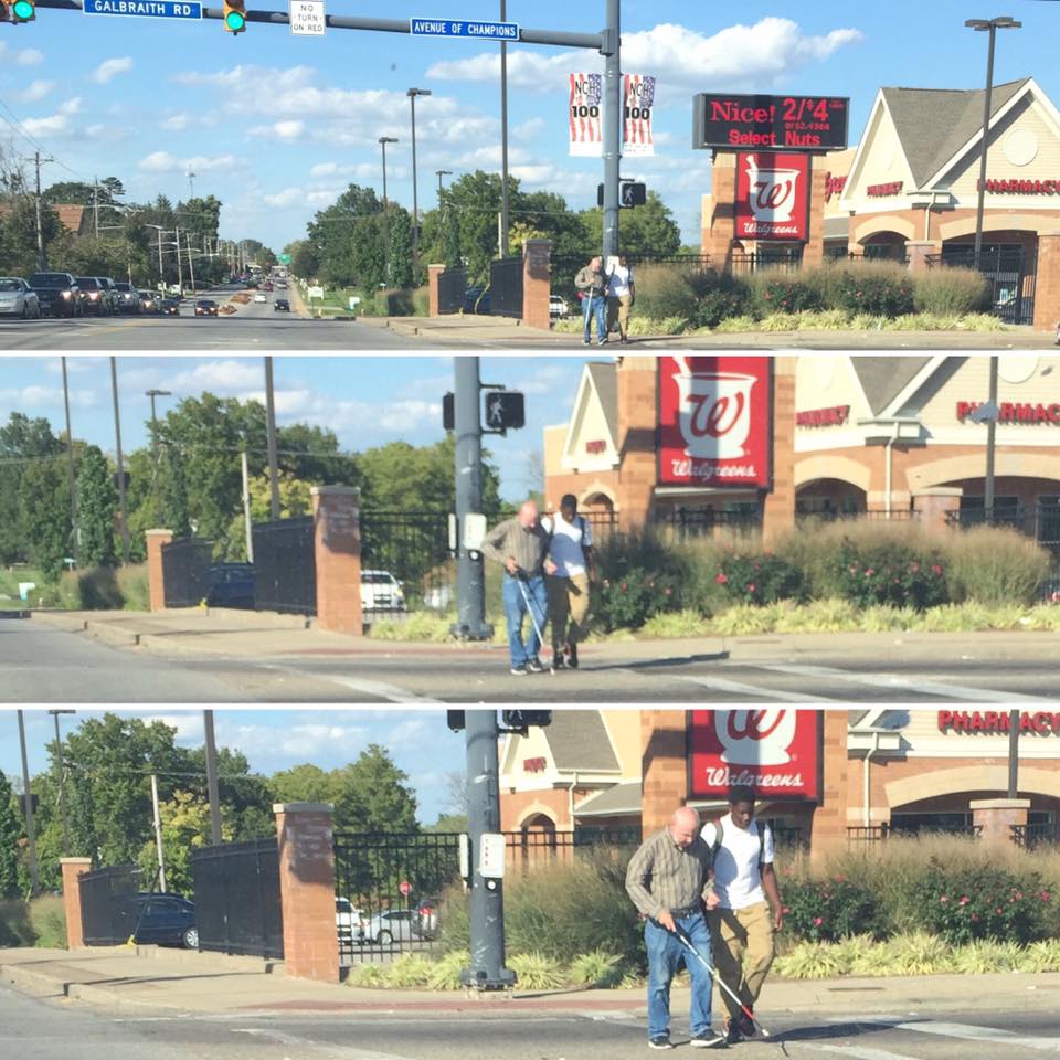 Brad Underwood (@bunderwood317) on Twitter photo 12y/o NCH kid helps blind man cross the street. Photo of total strangers has people talking on social media. Photo:Kristie Webb <a href="/Local12/">Local 12/WKRC-TV</a> 12y/o NCH kid helps blind man cross the street. Photo of total strangers has people talking on social media. Photo:Kristie Webb <a href="/Local12/">Local 12/WKRC-TV</a>