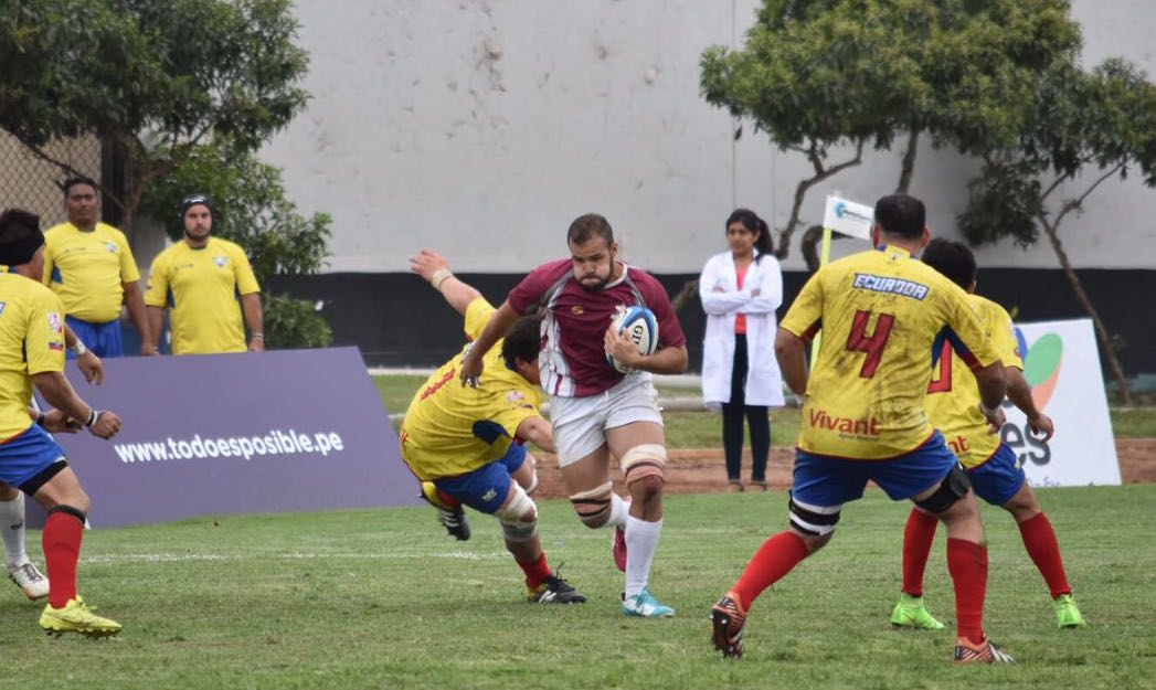 sudamericarugby's tweet photo. ¡Final del partido por el #MayorB! @feverugby se impuso a @RugbyEc por 52 a 10. Ya se viene @fecorugby vs Perú https://t.co/NFHWtdCjqY