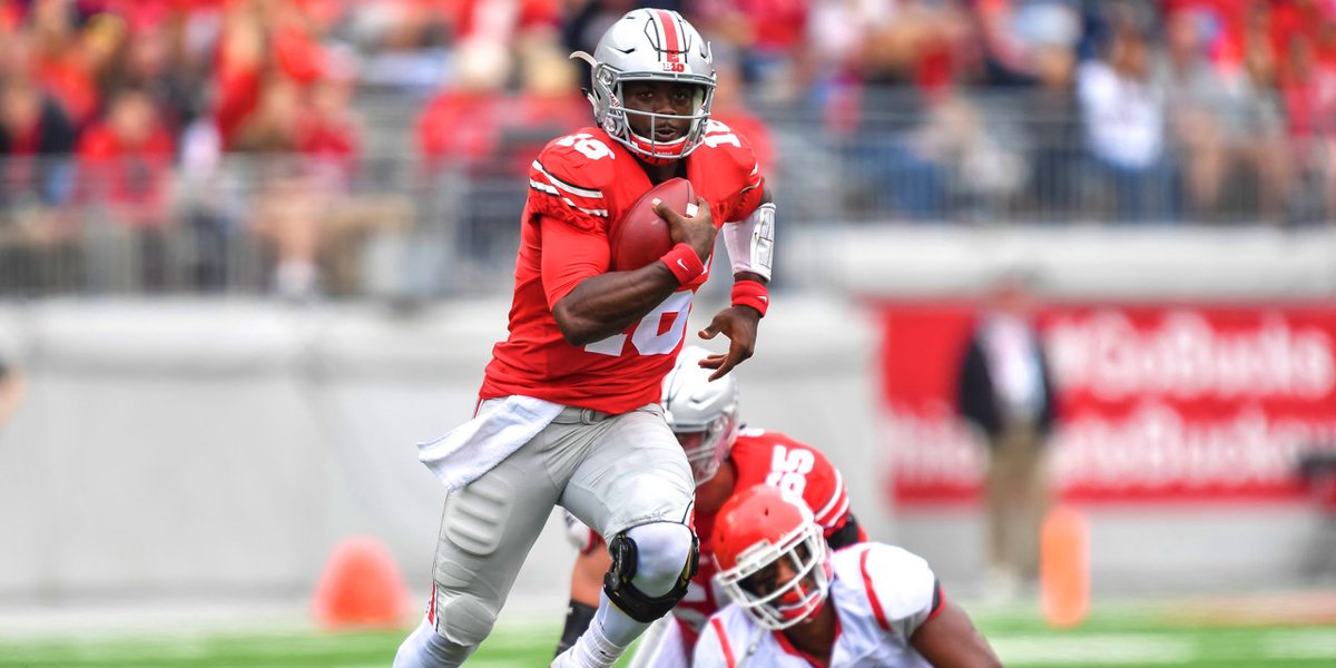 BleacherReport's tweet photo. No. 2 Ohio St. has to deal with a hungry Indiana team in one of the top B1G matchups of the weekend @CoorsLight https://t.co/VCC0LzNZmB https://t.co/icn8Oy0AAg