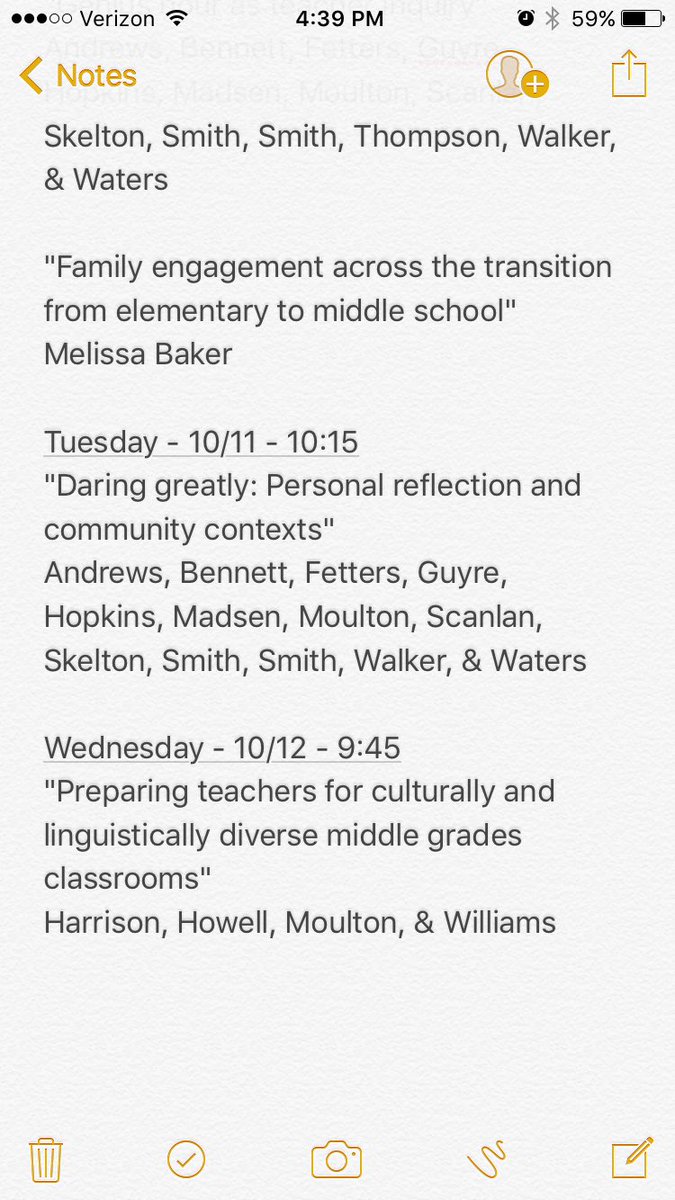 matthewjmoulton's tweet photo. Full lineup of @ugaCOE @UGAMiddleGrades going to #AMLE2016. Sessions with #uga folk start Sun & end Wed #AMLEDaringGreatly #AMLEGeniusHour https://t.co/cXDUQ8ybim