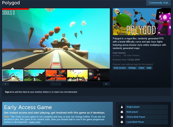 POLYGOD - EARLY ACCESS - store.steampowered.com/app/531530
#indiegame #indiegamelover #gamedev
