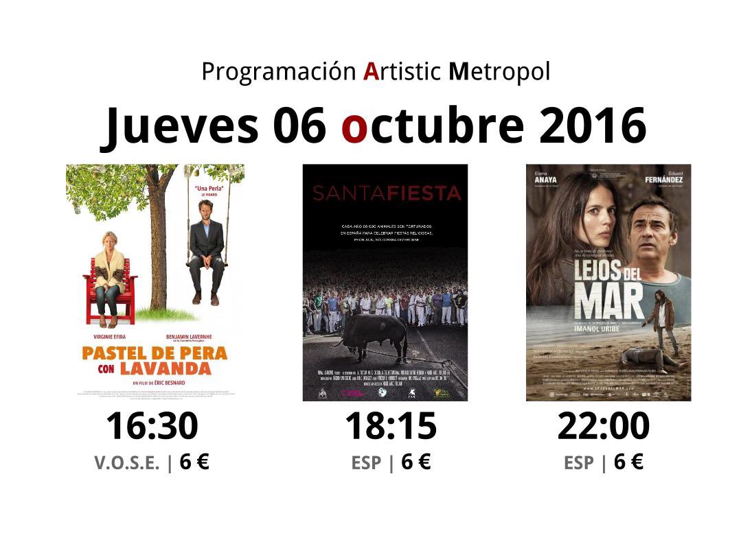 artmetropol's tweet photo. Jueves, vente y disfruta de #PastelDePeraConLavanda, el documental @SantaFiestaFilm y @lejosdelmarfilm con @edu_fernanndez y #ElenaAnya https://t.co/qYDEd2itfO