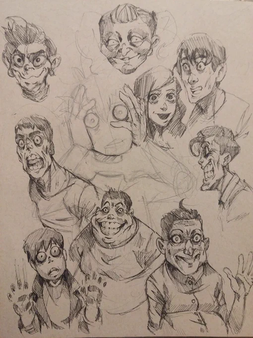 R-r-round 8!  It was almost exclusively ink at this point. 