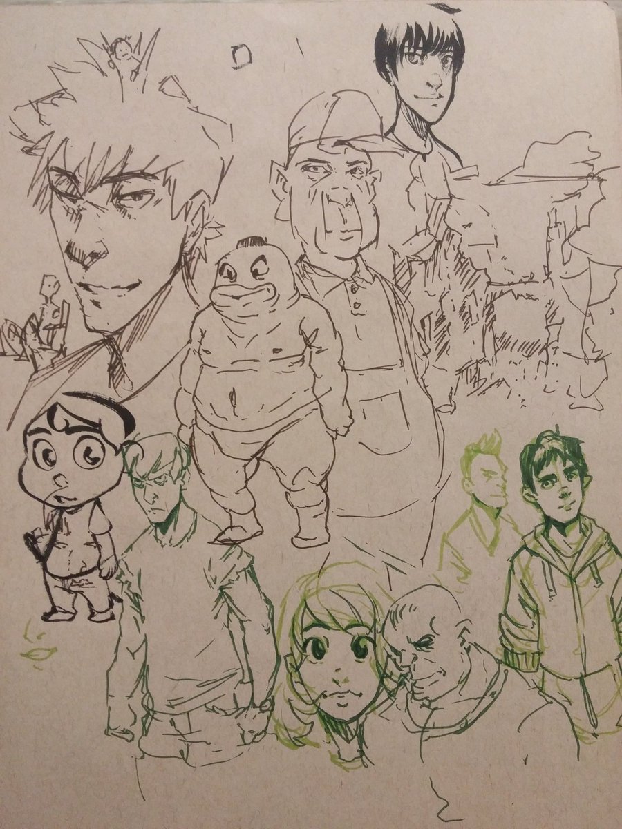R-r-round 8!  It was almost exclusively ink at this point. 