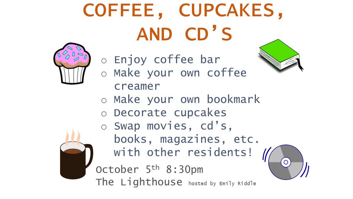SwoccResLife's tweet photo. We hope to see you tonight at 830 in the Lighthouse Depot! https://t.co/LW933NzDEE