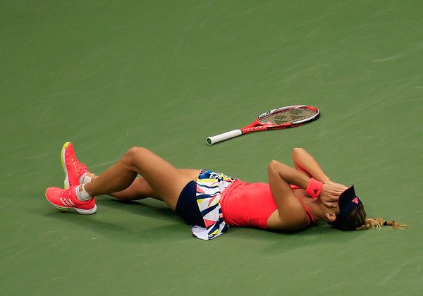 fi_sonic's tweet photo. Tennis photo; @AngeliqueKerber after wins @usopen finals match v Karolina Pliskova .. #Champs #usopen16 https://t.co/c1RXOGI1yt