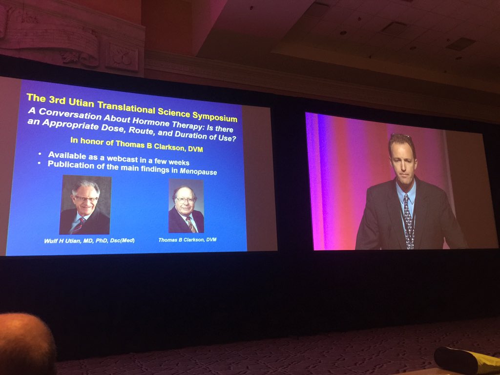 NAMS President Dr. Peter Schnatz opens the 2016 Annual Meeting and honors the memory of Tom Clarkson and Wulf Utian. #NAMSmtg