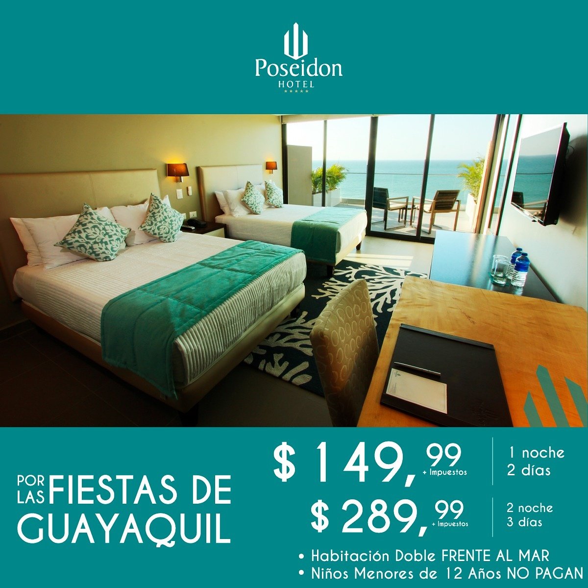Vive las fiestas de Guayaquil..! #Hotelposeidon