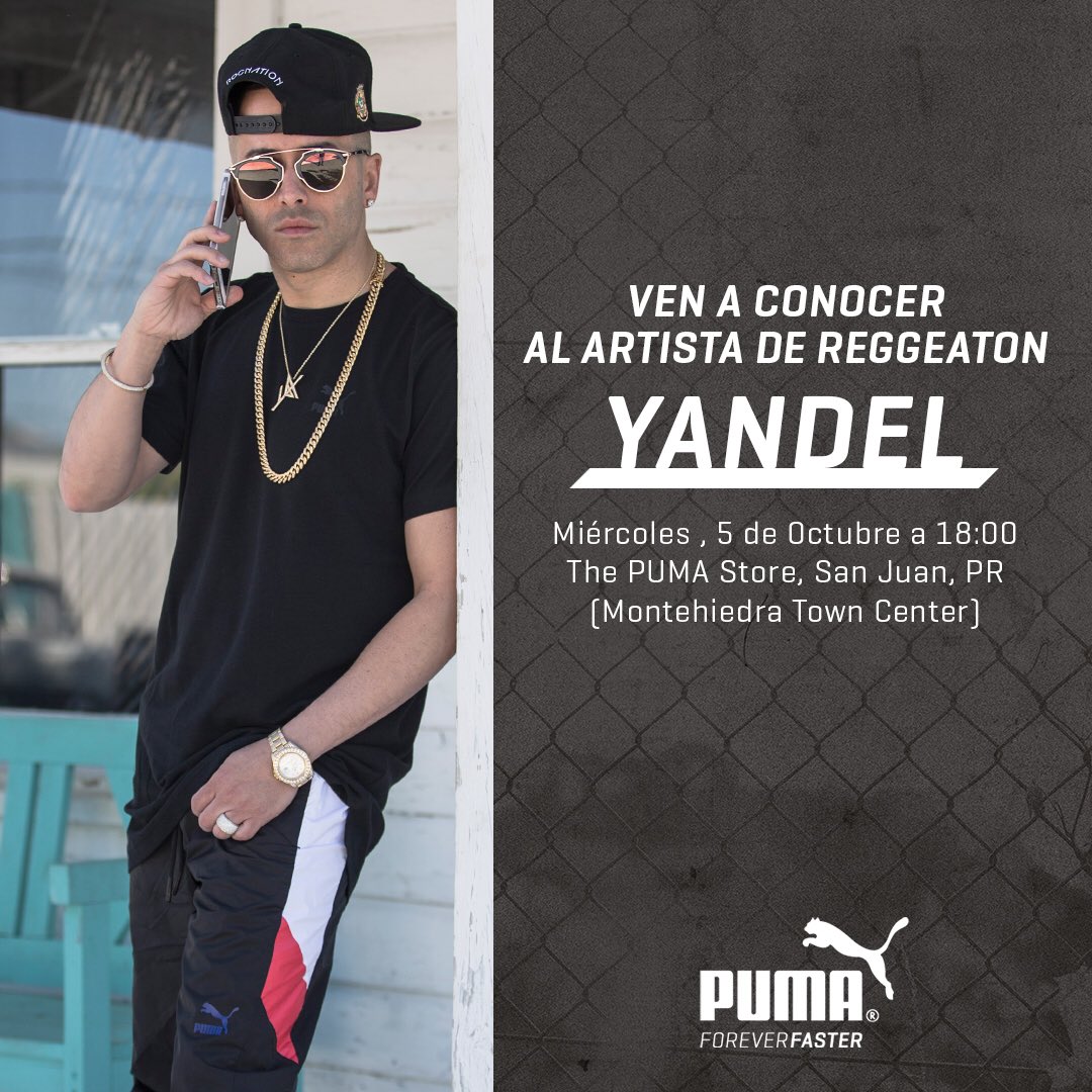 Yandel on Twitter: "Aquí estamos en @PUMA en San Juan de Montehiedra Town Center https://t.co/noPRi73HPN" / Twitter