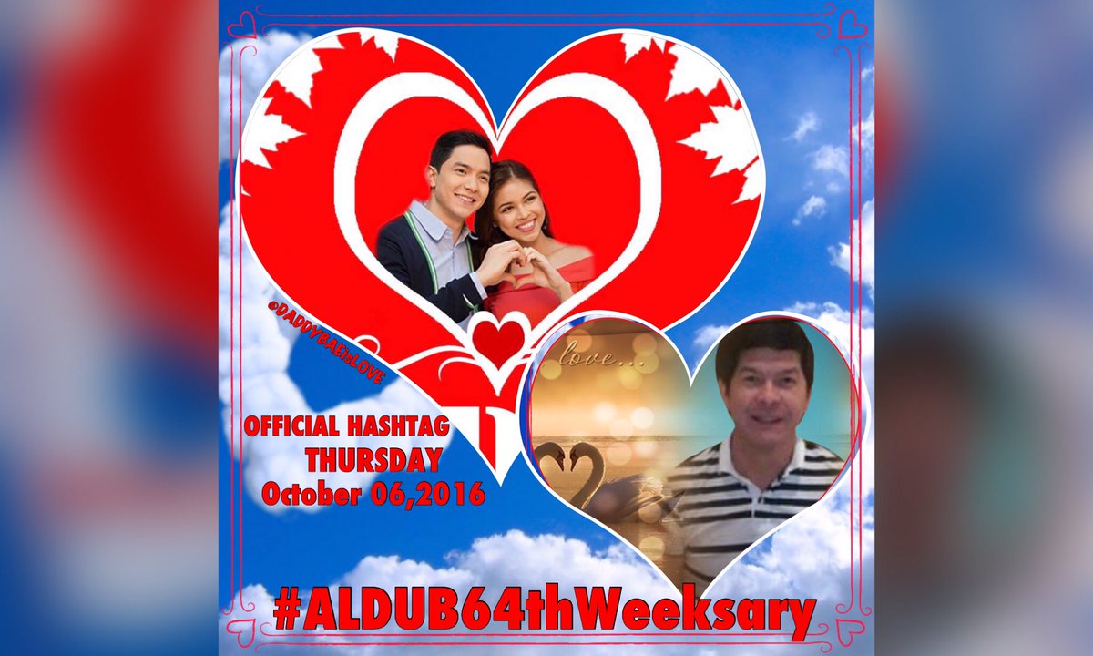 Hello LOVES 
Spread love❤️
HAPPY #ALDUB64thWeeksary <a href="/mainedcm/">Maine Mendoza</a> 
<a href="/aldenrichards02/">Alden Richards</a>