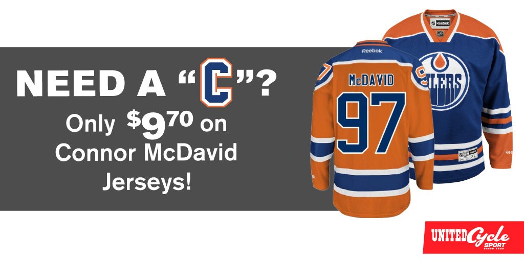 Unitedsport1928's tweet photo. Bring your jersey in and get a "C" crested for $9.70! Better yet, show a receipt that you purchased it from us, &amp; we'll crest it for free! https://t.co/EOa9k3w95p