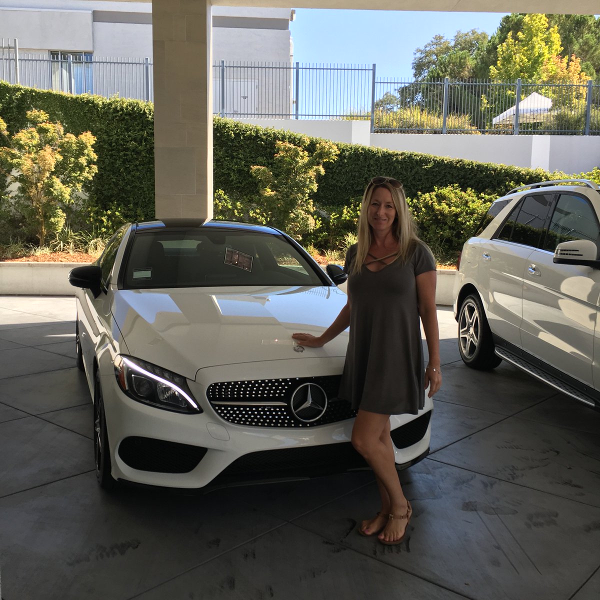 MercedesBenzRoc's tweet photo. Stacie found the perfect car! This is her 2nd car from us and couldn't be happier with her new #C300 Coupe! https://t.co/7sHQt5VroD