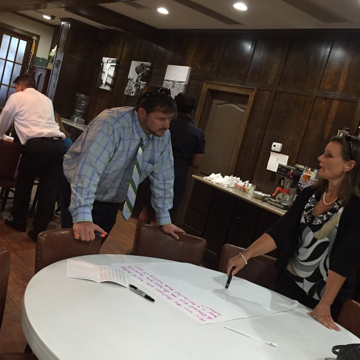 GLISI's tweet photo. When leader dialogue attends to #constructionofknowledge, it deepens teacher dialogue & practice. Great work today @carrollschools APs! https://t.co/0hRVacuNyG
