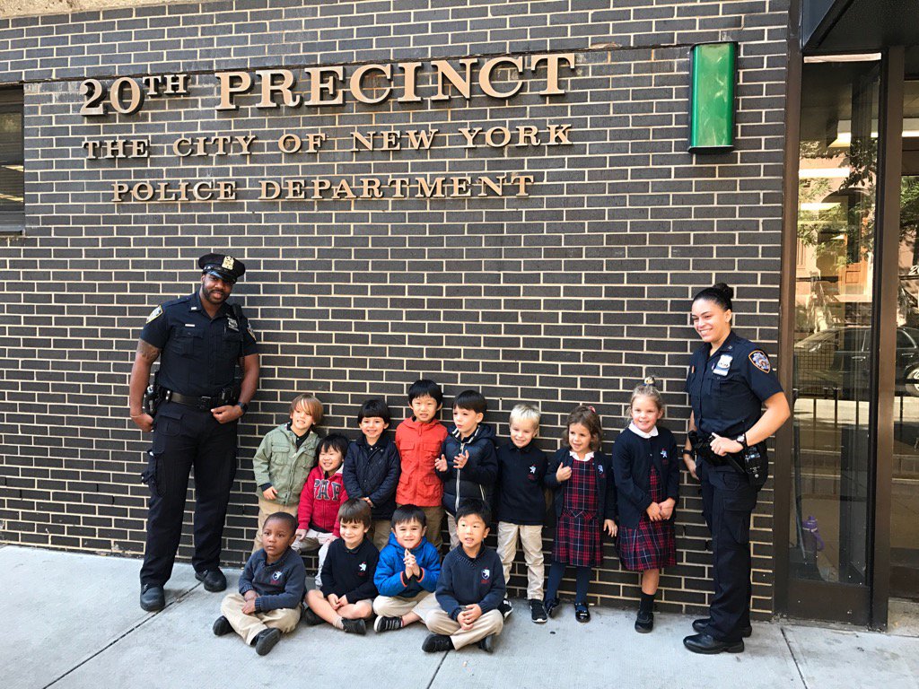 NYPD20Pct's tweet photo. We love our visits from the students of Geneva School. 🏫#W83! ☺️ #uws https://t.co/9YqvtHiW5Z
