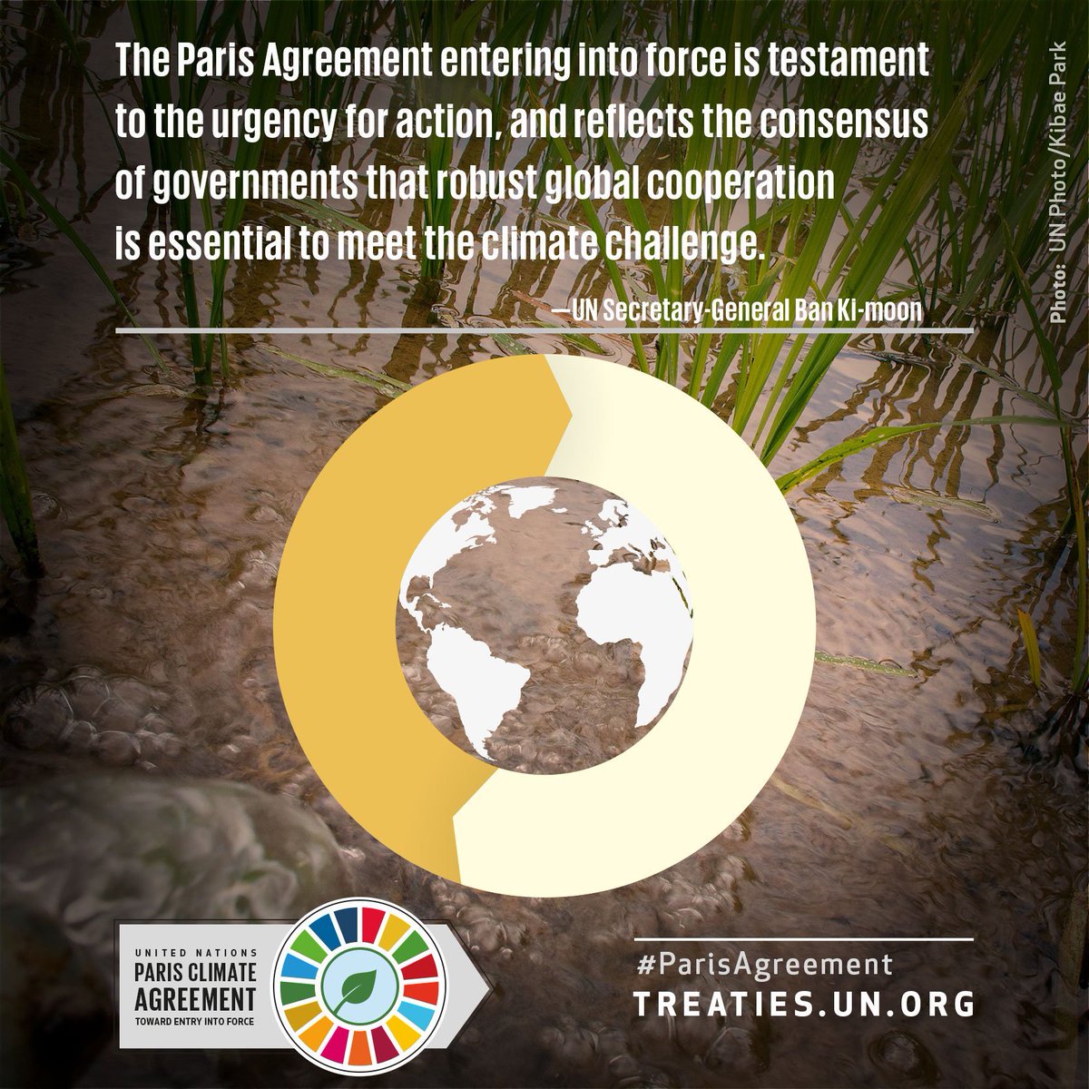 It's official: #ParisAgreement on climate change enters into force 4 Nov. 10 countries + European Union join, see:  wp.me/p5Mdaw-5sc