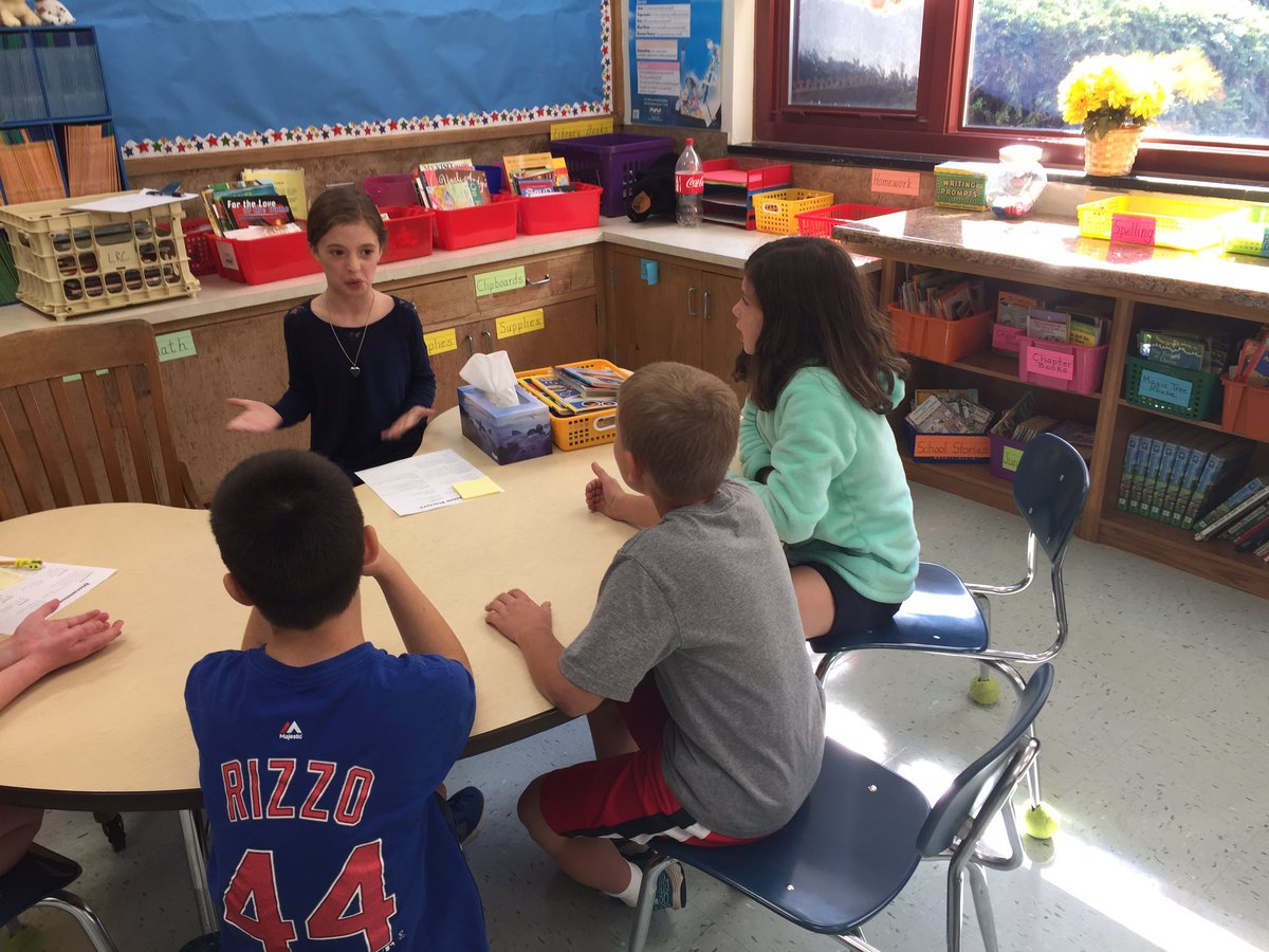 ForestRoad_3rd's tweet photo. Third graders involved in engaging book discussions! #thirdgrade #ForestRoadSchool https://t.co/EvdS8Yey7V