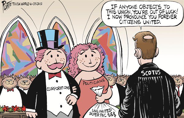 AmericansAction's tweet image. Why weren't we invited to this wedding?! RT if you would have objected to this union! #GetMoneyOut #CitizensUnited