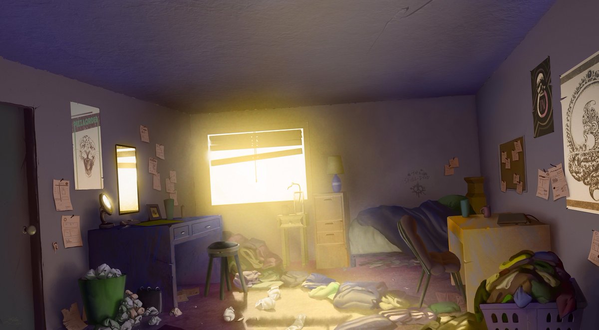 king_serpent's tweet photo. #CrossTheThreshold Here is new #conceptart of our main character's room. #art #Gamedesign #gamedev #indiegamedev #VR #videogame https://t.co/3HyTuQ9oAH