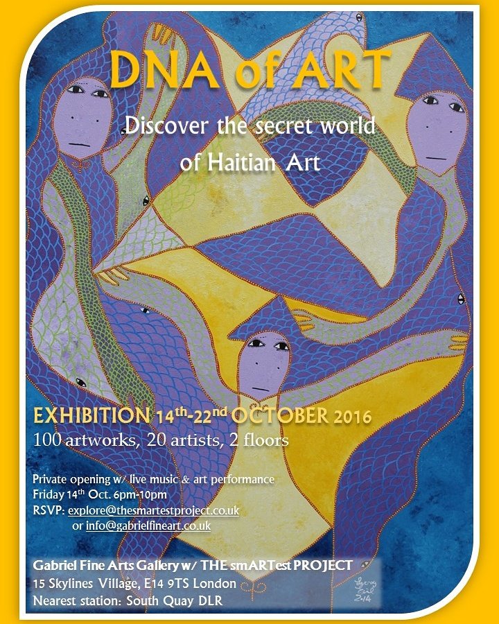 ayitigallery's tweet photo. 👉 Expect Haitian inside vibes Oct 14th
#DNAofART #HaitianArt #exhibition
#CanaryWharf #London @GabrielFineArt https://t.co/lsVCcvypJI
