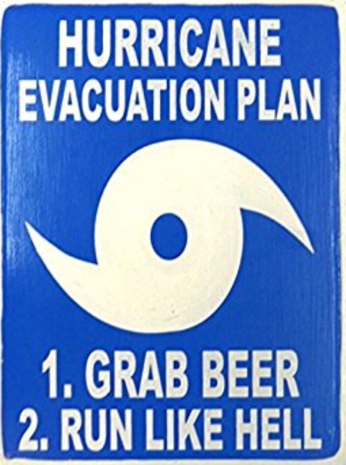 #HurricaneMatthew is approaching. Stay safe, stay dry and don't forget the essentials ☔️🍻 #beer #Hurricane