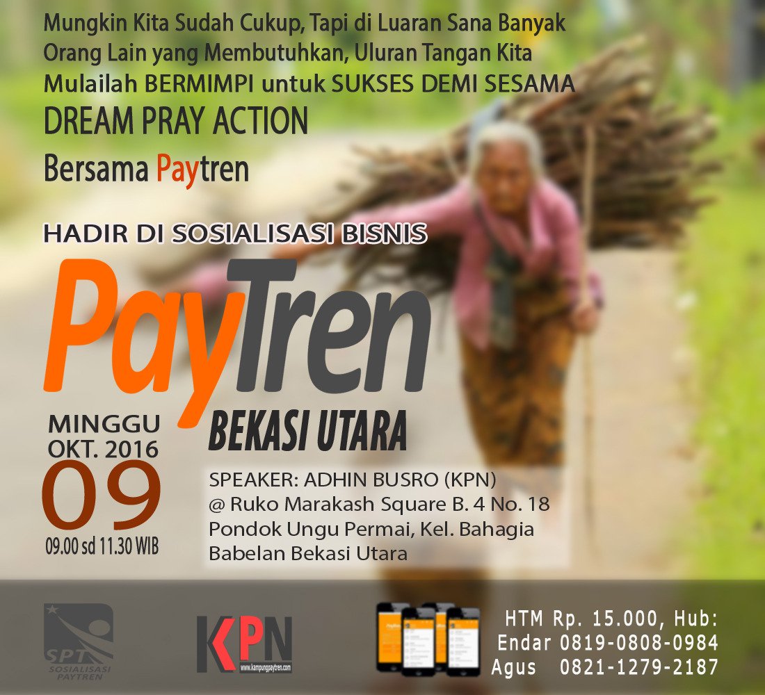 KunTheWinnerTim's tweet photo. Hadir di Sosialisasi PayTren itu penting, pastikan luangkan waktu ya https://t.co/QvivLEybak