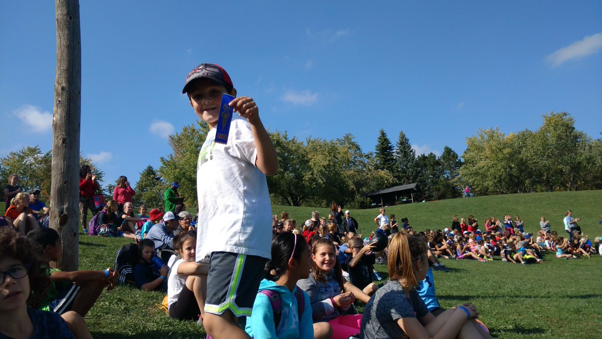 Tate proudly showing his 2nd place ribbon from our meet today!! #crosscountry <a href="/FldcrestFalcons/">FieldcrestFalcons</a> <a href="/SCDSB_Schools/">Simcoe County District School Board</a>