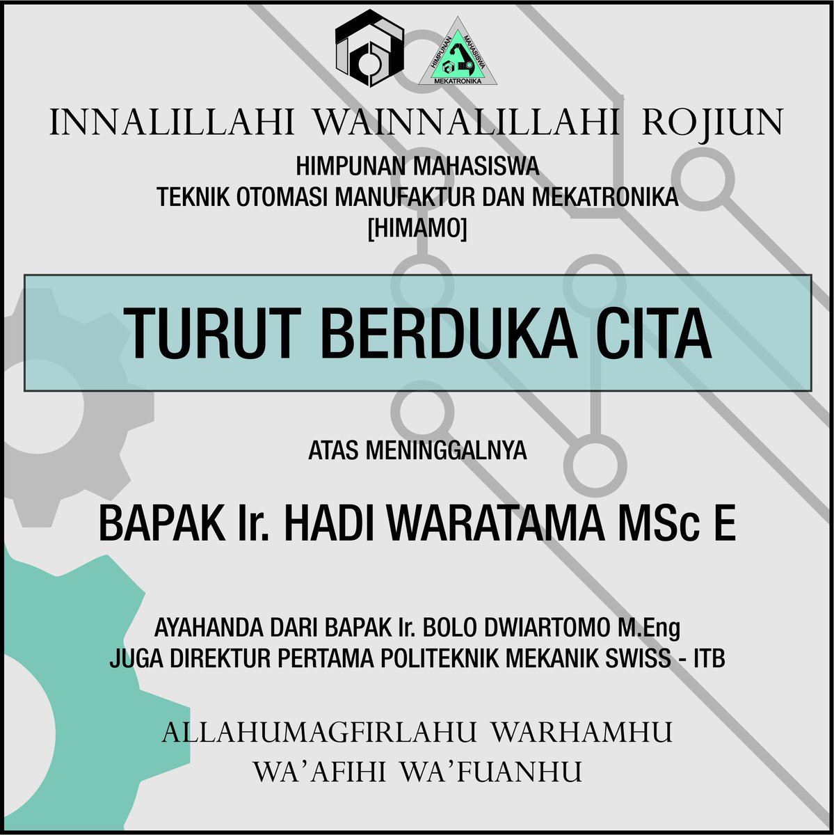 HIMAMO_POLMAN's tweet photo. Berita Duka https://t.co/npp8f36BEs