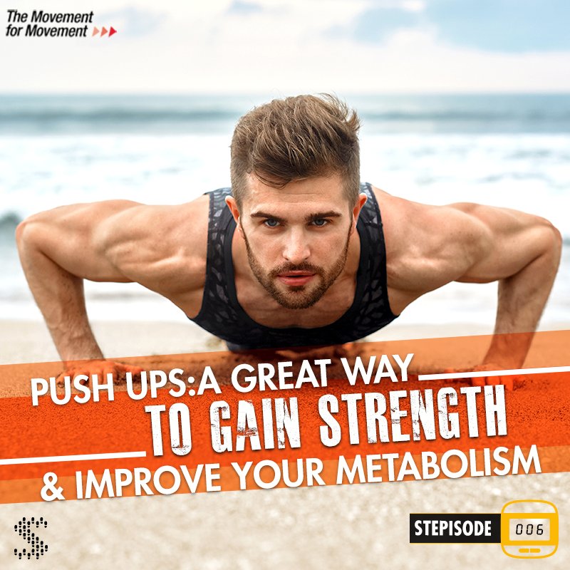 Stepathlon's tweet photo. Push out all that’s bad by adding push ups to your morning schedule. #StepTips #Stepisode6 #MovementForMovement #KeepMoving https://t.co/HTTTNyThJ0