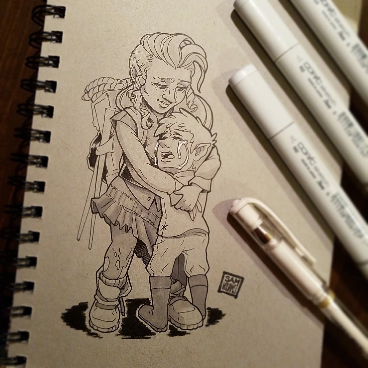 Sam Yeager On Twitter Life Is Hard When Your Mom Is A Professional Adventurer Inktober Inktober2016 Art Drawing Draw Gnome Sad Dnd Dungeonsanddragons Https T Co 17yjz8kqlp
