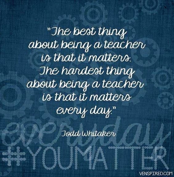 Happy World Teachers Day!  #ItTakesATeacher @ToddWhitaker