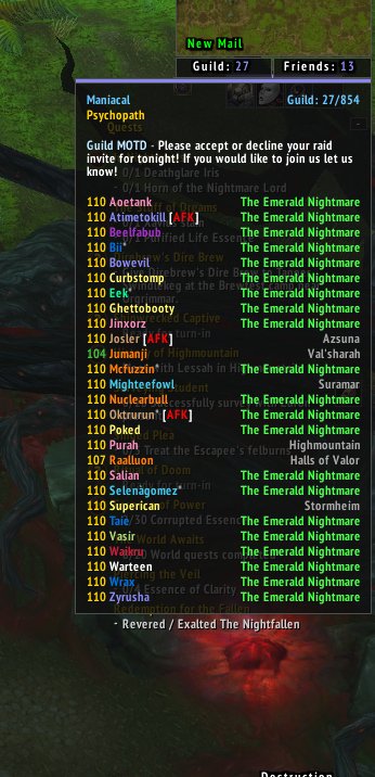 zyrusha's tweet photo. What I like to see #raidlead #maniacal #warcraft #raidtime #wowfam https://t.co/7Xf41JmG3M
