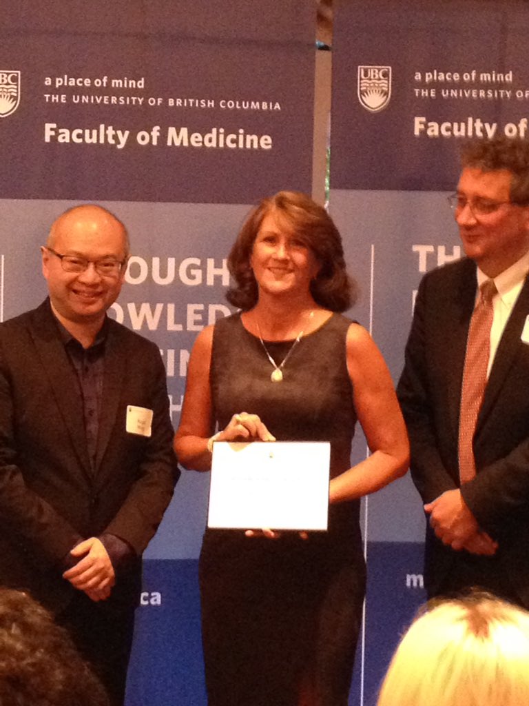 ot_michael's tweet photo. Donna Drynan, winner of the Killiam Teaching Award 2016. Congratulations! https://t.co/vKc3aTAigD