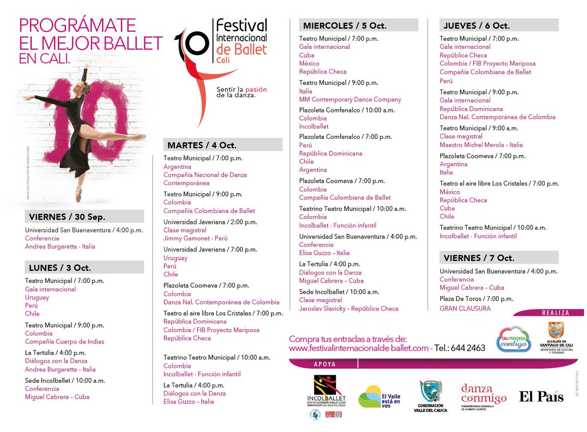 FIBCALI's tweet photo. Aún puedes disfrutar del 10°#FIB2016 Participa de nuestros descuentos de boletería y no te quedes sin asistir!
Boletería en:@PrimeraFila_Co https://t.co/AQjsN2Q1dP