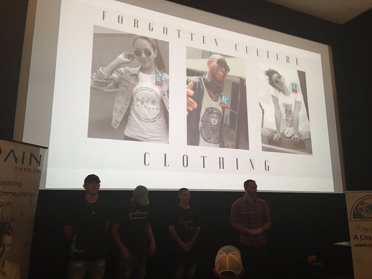 RAINcatalysts's tweet photo. Noah of Forgotten Culture Clothing showing off his streetwear and brand. Solid work Noah. 👏 #startupfloco https://t.co/t2TMMiHBap